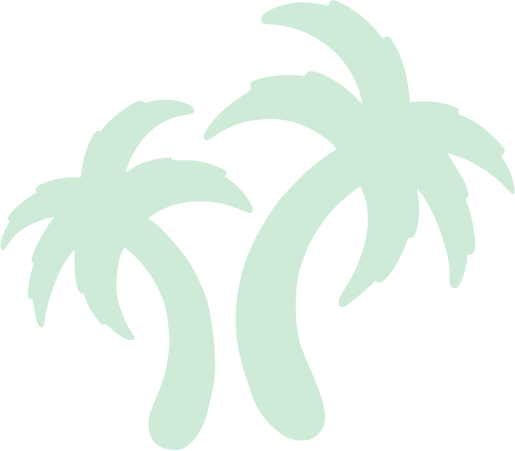 decorative background image of two palm trees